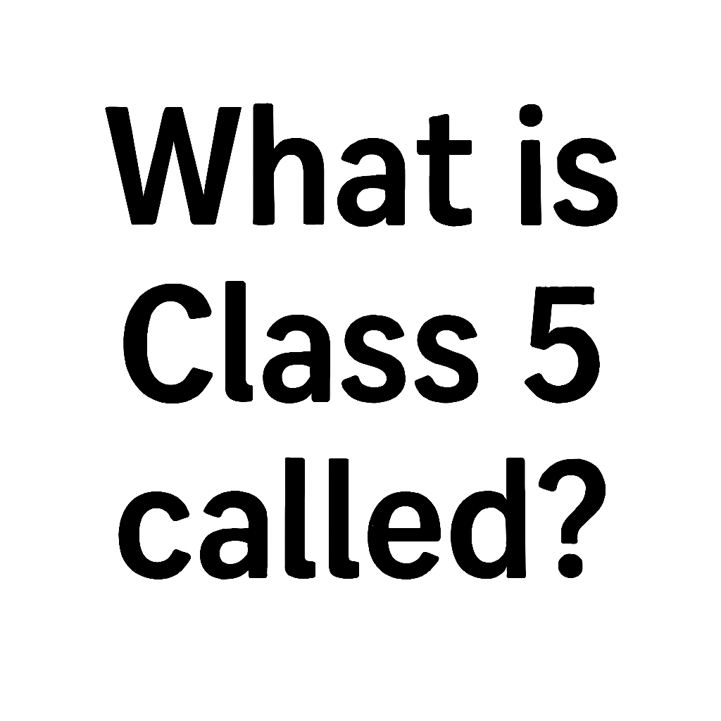 What is Class 5 called